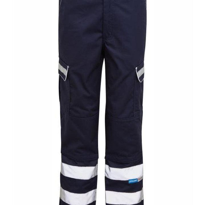 Pulsar Navy Reflective Polycotton Combat Work Trousers