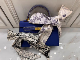 Dropshipman Blue / 28CM 2025 new designer women luxury handbag shoulder bag casual fashion tote bag lady shopping travel bag cowhide box pillow