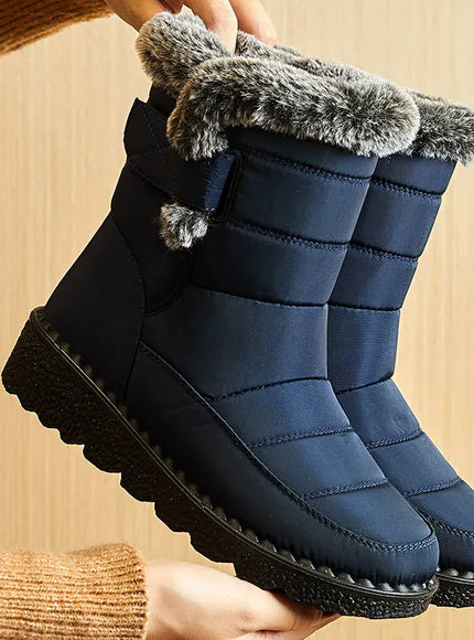 KissICON Blue / 36 Women's Boots 2024 Trend Winter Shoes For Woman