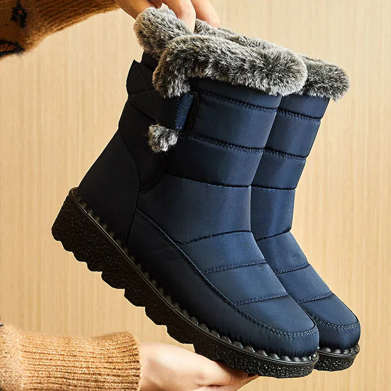 KissICON Blue / 36 Women's Boots 2024 Trend Winter Shoes For Woman