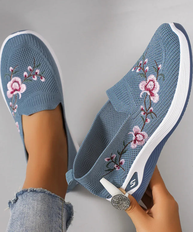 Dropshipman Blue / 37 Women's summer breathable mesh flat shoes women's shoes casual sneakers shoes, clearance free shipping