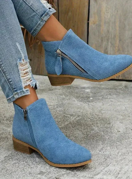 KissICON Blue / 42 Women Boots 2024 New Autumn Boots Women Fashion