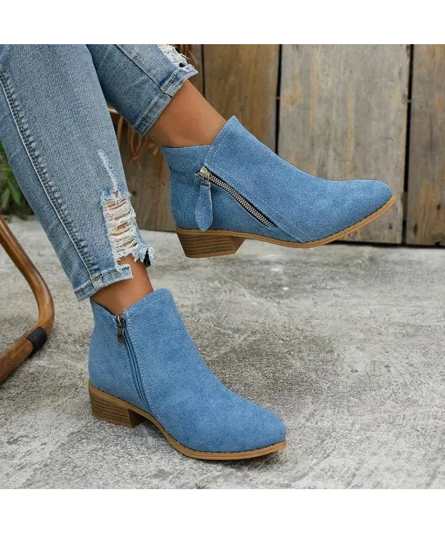 KissICON Blue / 42 Women Boots 2024 New Autumn Boots Women Fashion