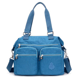 KissICON Blue / CHINA Women's Top-handle Big Handbag – Nylon Bags Waterproof