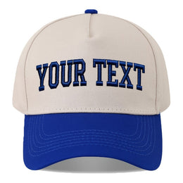 KissICON Blue Custom Embroidered Baseball Cap Your Text Your Style