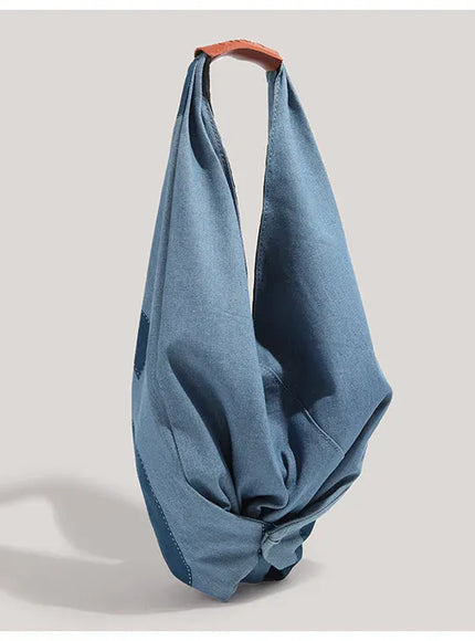 KissICON Blue Denim Shoulder Tote – Purse Adjustable Strap