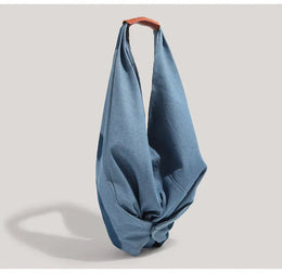 KissICON Blue Denim Shoulder Tote – Purse Adjustable Strap