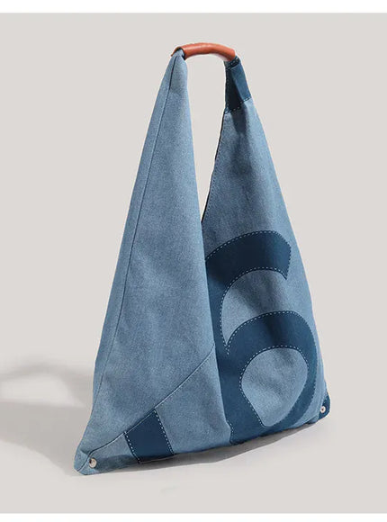 KissICON Blue Denim Shoulder Tote – Purse Adjustable Strap