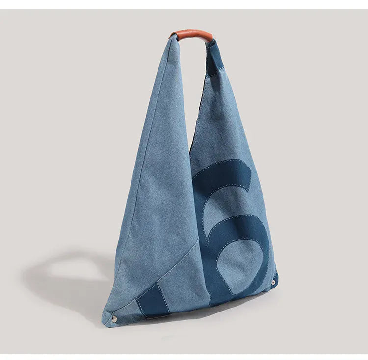 KissICON Blue Denim Shoulder Tote – Purse Adjustable Strap