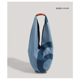 KissICON Blue Denim Shoulder Tote – Purse Adjustable Strap
