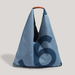 KissICON Blue Denim Shoulder Tote – Purse Adjustable Strap