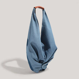 KissICON Blue Denim Shoulder Tote – Purse Adjustable Strap