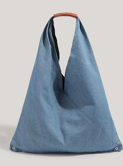 KissICON Blue Denim Shoulder Tote – Purse Adjustable Strap