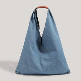KissICON Blue Denim Shoulder Tote – Purse Adjustable Strap