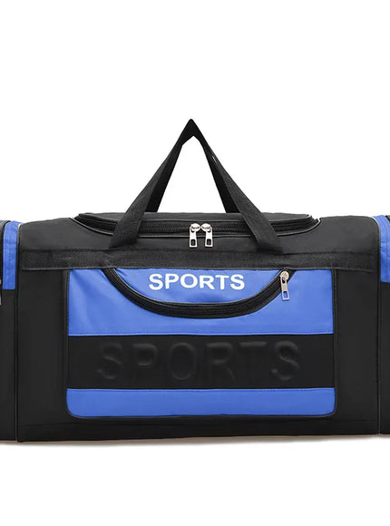 KissICON Blue ExtraLarge MultiPocket Crossbody Travel Luggage Bag