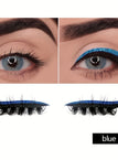 Blue Eyeliner Eyelash Stickers One Box One Pair