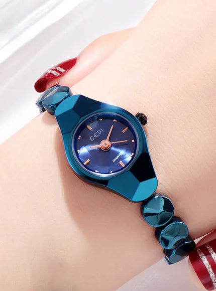 KissICON Blue-GEDI KissIcon UTHAI Women Watch Stainless Bracelet - Waterproof