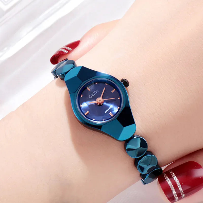 KissICON Blue-GEDI KissIcon UTHAI Women Watch Stainless Bracelet - Waterproof
