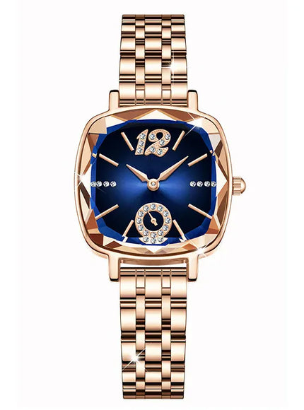 KissICON Blue Kiss Icon UTHAI V1 Square Quartz Watch Diamond