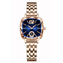 KissICON Blue Kiss Icon UTHAI V1 Square Quartz Watch Diamond