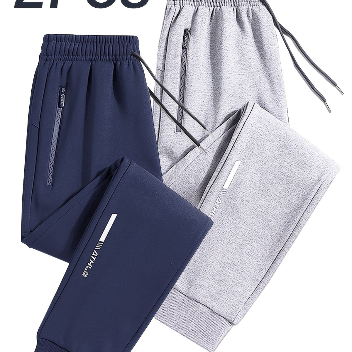 KissICON Blue+light Gray / UK 32 2pc Mens Reflective Jogger Set AllSeason Outdoor Comfort