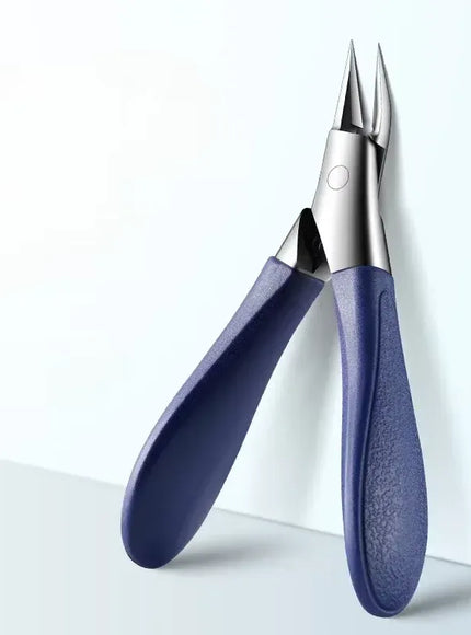 KissICON Blue 💋 Nail Scissors Manicure Tools - Anti Splash