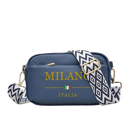 KissICON Blue / One Size Da Milano Chic Minimalist Portable Crossbody Bag