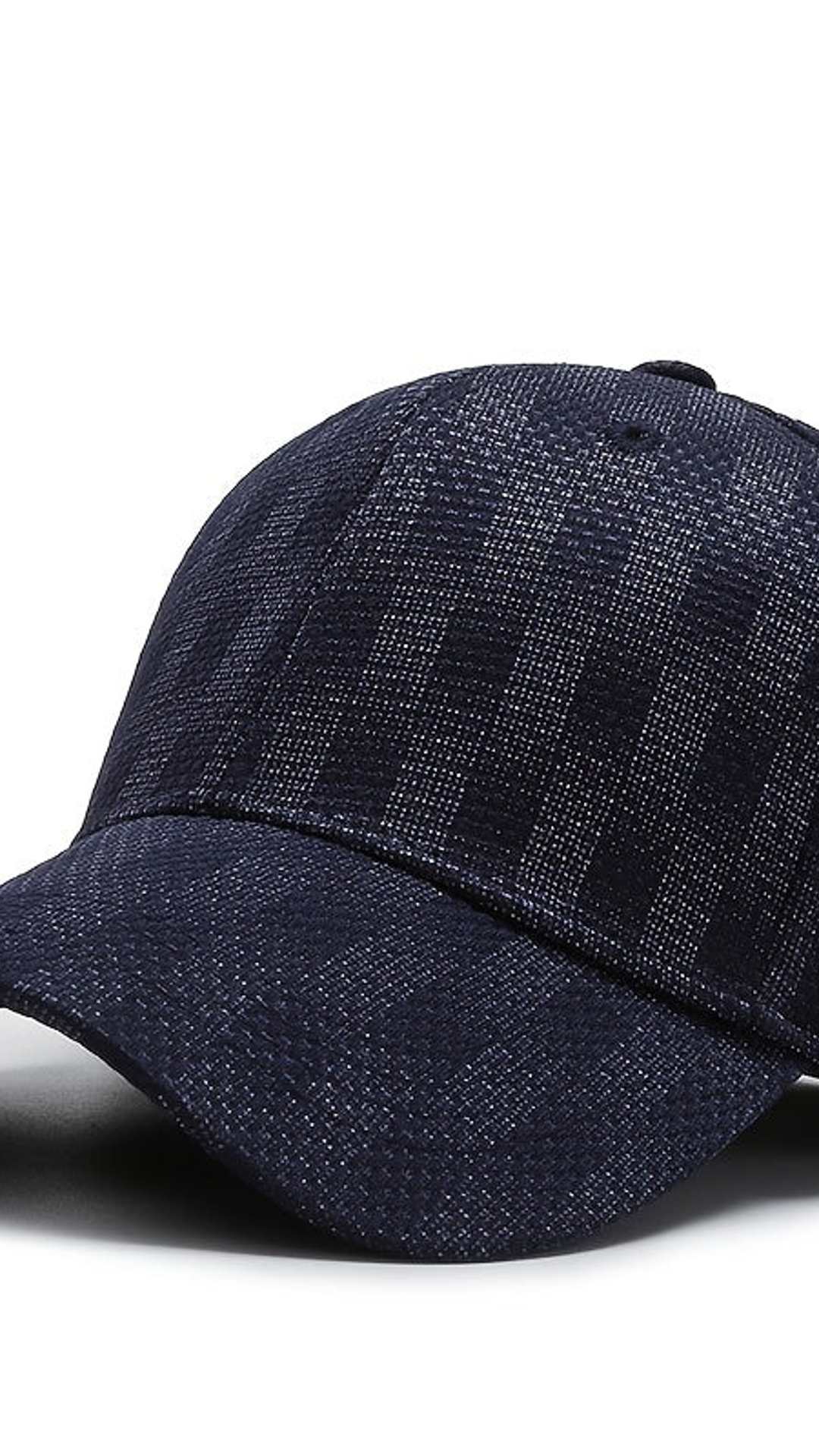 jkthpu-45 Blue Plaid Baseball Cap Low Profile Curved Brim Dad Hat