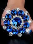 Blue / Silver Plated
