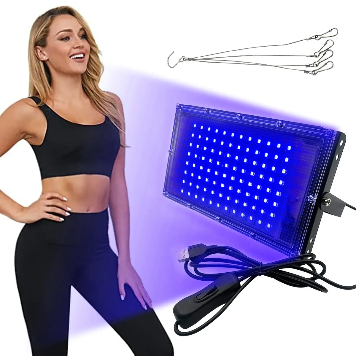 KissICON Blue tanning lamp / Other 💋 Ultraviolet Tanning Lamp USB Light 96 Bulbs