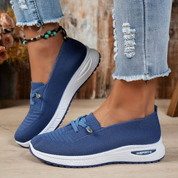 jkthpu-45 Blue / UK 4 Breathable Mesh LaceUp Sneakers AllSeason Comfort