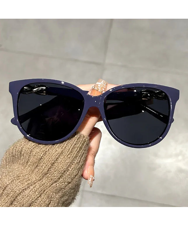 Dropshipman Blue Vintage Cat Eye Sunglasses