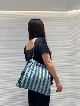 KissICON Blue Women's Handbag – Single-shoulder Made Denim