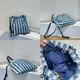 KissICON Blue Women's Handbag – Single-shoulder Made Denim