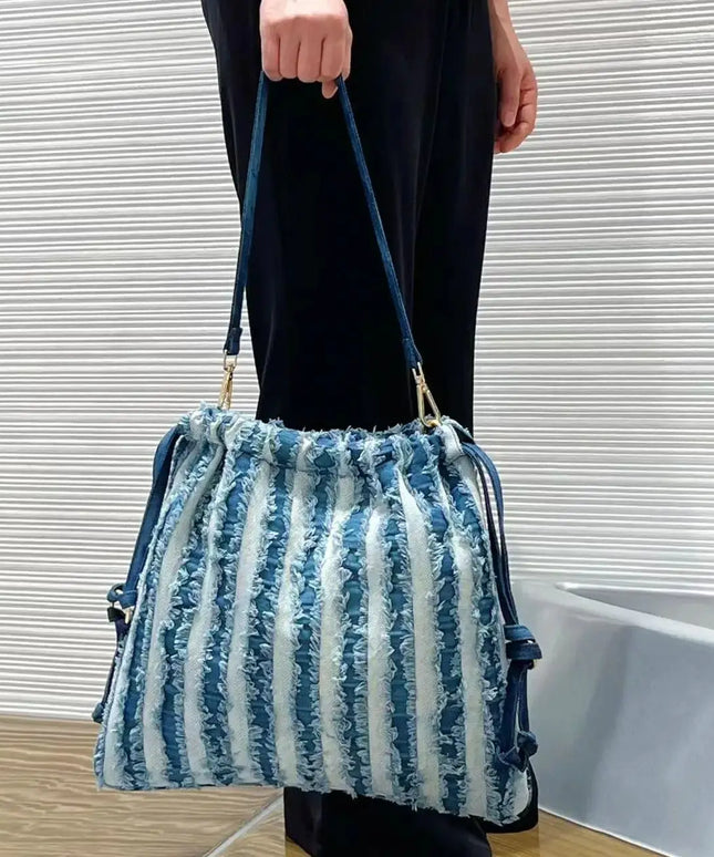 KissICON Blue Women's Handbag – Single-shoulder Made Denim
