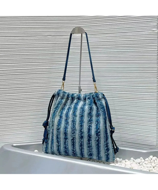 KissICON Blue Women's Handbag – Single-shoulder Made Denim