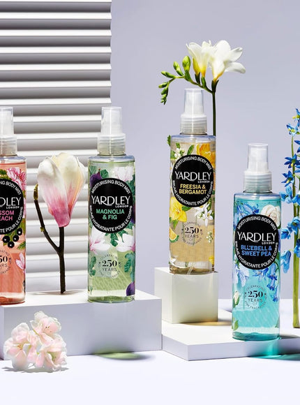 KissICON Bluebell and Sweetpea Body Mist Yardley Bluebell Sweetpea Moisturising Body Mist