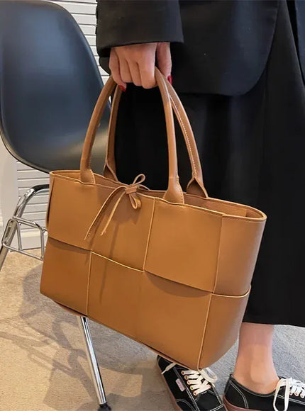 KissICON BN Handbags 2022 Leather Woven Tote – Bags Designer Solid