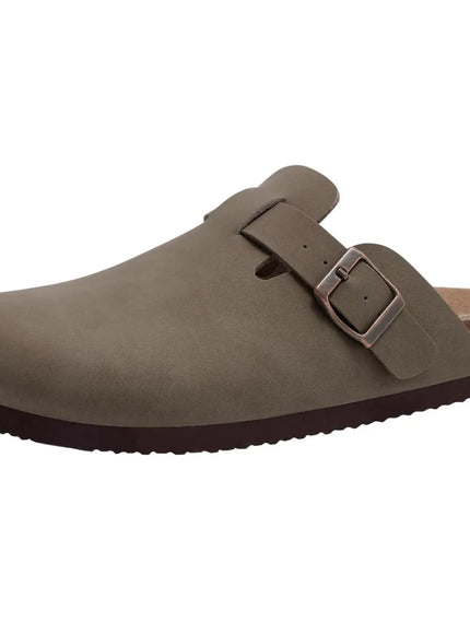 KissICON BN1 / 46 / China Mainland Kidmi Suede Cork Clogs Comfy Leather Slipon Beach Sandals