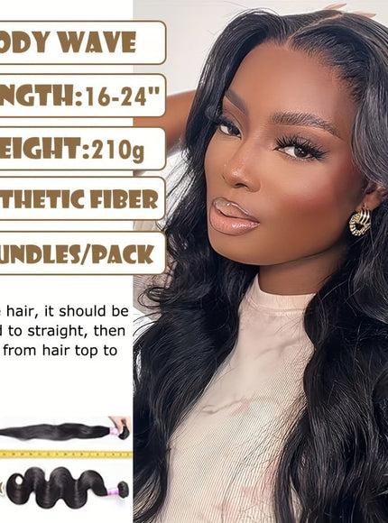 KissICON 💋 Body Wave 3 Bundles Black 20 22