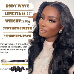 KissICON 💋 Body Wave 3 Bundles Black 20 22