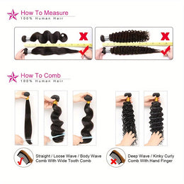 KissICON Body Wave Bundles Human Hair Brazilian Virgin