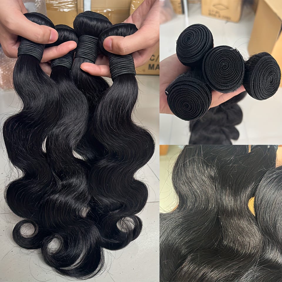 KissICON Body Wave Bundles Human Hair Brazilian Virgin