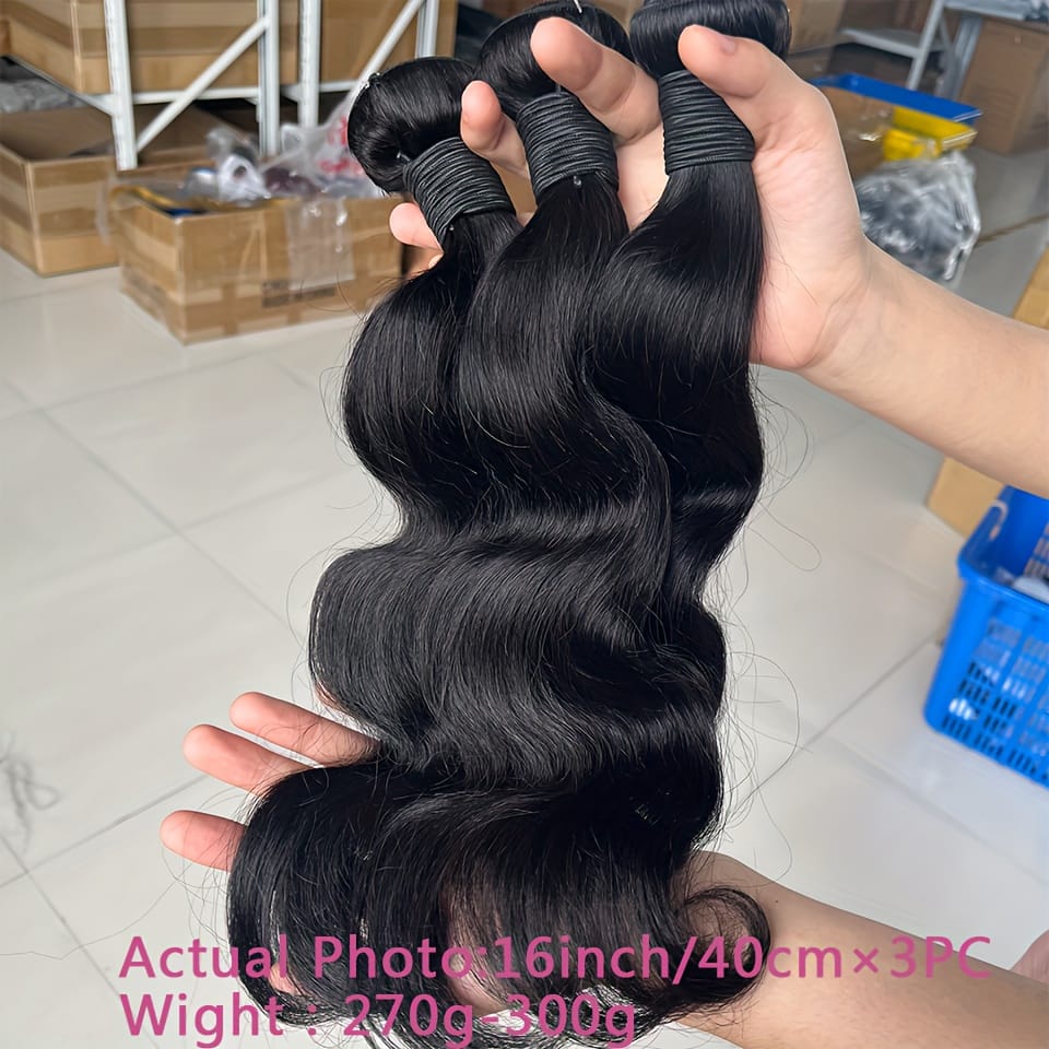 KissICON Body Wave Bundles Human Hair Brazilian Virgin