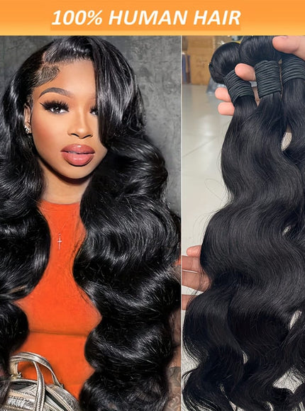 KissICON Body Wave Bundles Human Hair Brazilian Virgin