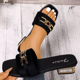 KissICON Mules Bohemian Chic Kitten Heel Mules for Women