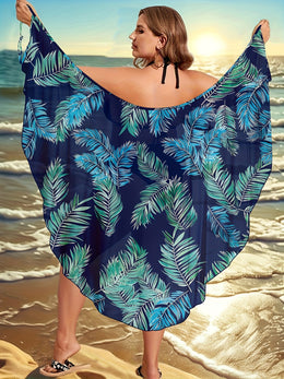 KissICON Bohemian Tropical Beach Coverup – Quickdry Vacation Wrap
