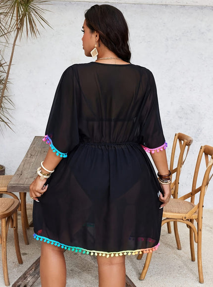 KissICON Boho Batwing Beach Coverup – Chic Quickdry Vacation
