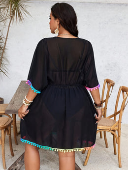 KissICON Boho Batwing Beach Coverup – Chic Quickdry Vacation