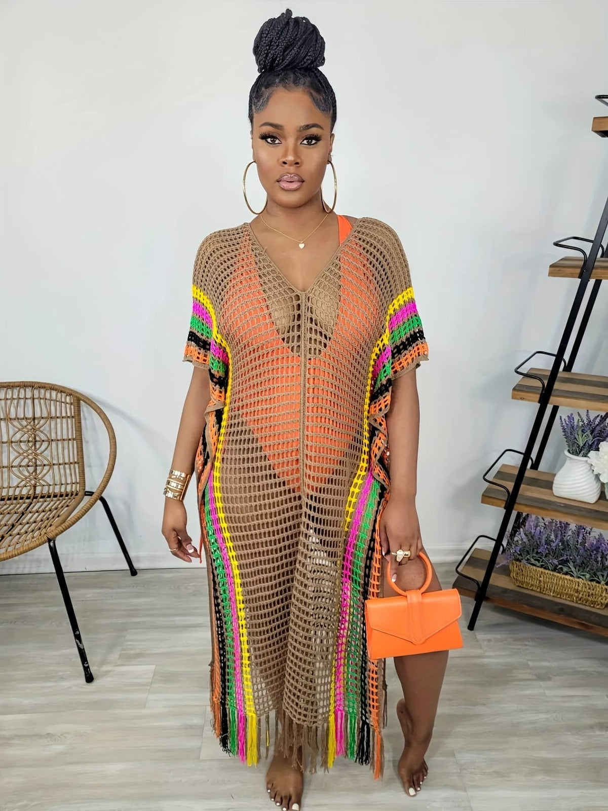 KissICON Boho Chic Curve Maxi Dress – Beach Vacation